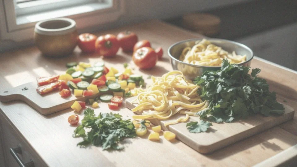 Jak wzbogacić szybkie danie z makaronem o świeże warzywa?