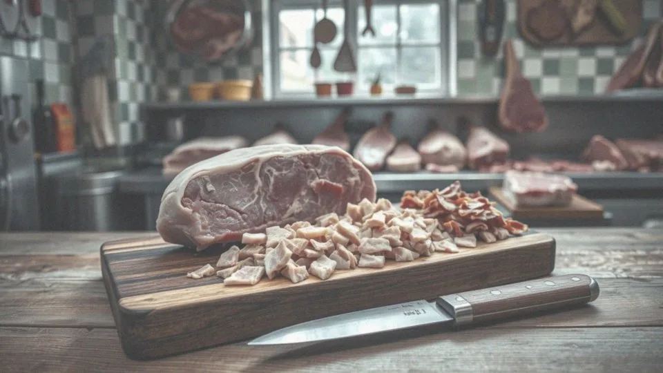 Jakie mięso jest wykorzystane w kiełbasie wieprzowej z łopatki?