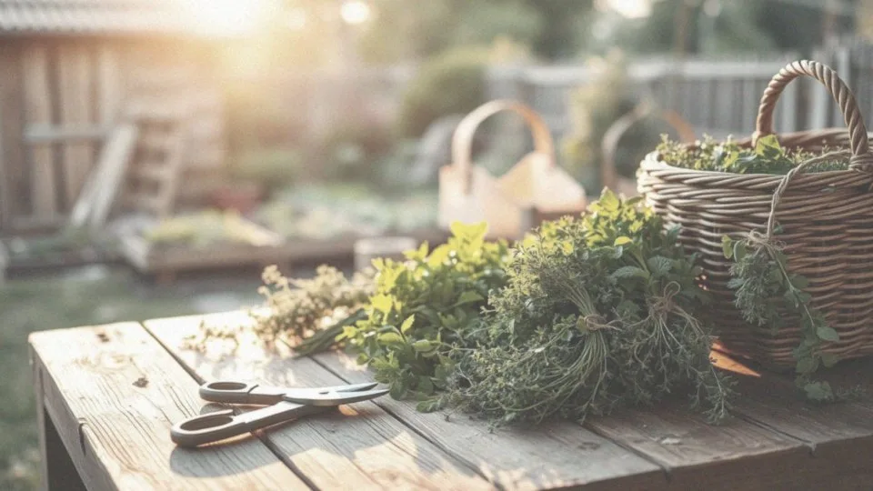 Jak zbierać i przechowywać zioła z ogrodu?