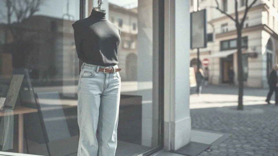 Jak stylizować luźne jeansy balloon z dopasowaną górą?