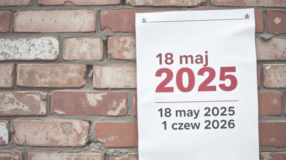 Jakie są daty pierwszej i drugiej tury wyborów prezydenckich?