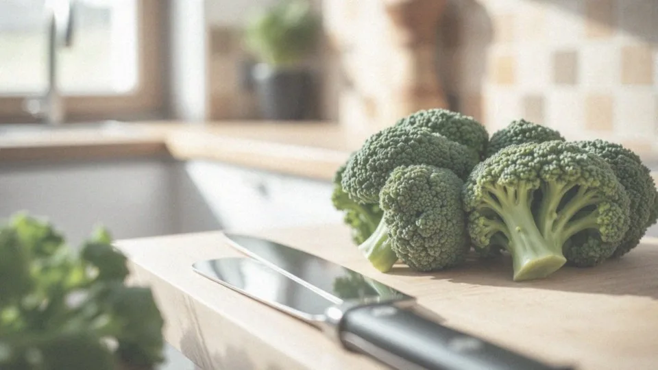 Jak podzielić brokuł na kawałki do mrożenia?