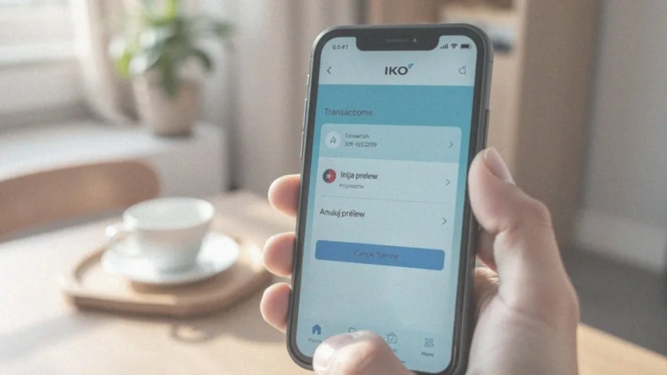 Jak anulować przelew za pomocą aplikacji mobilnej IKO?