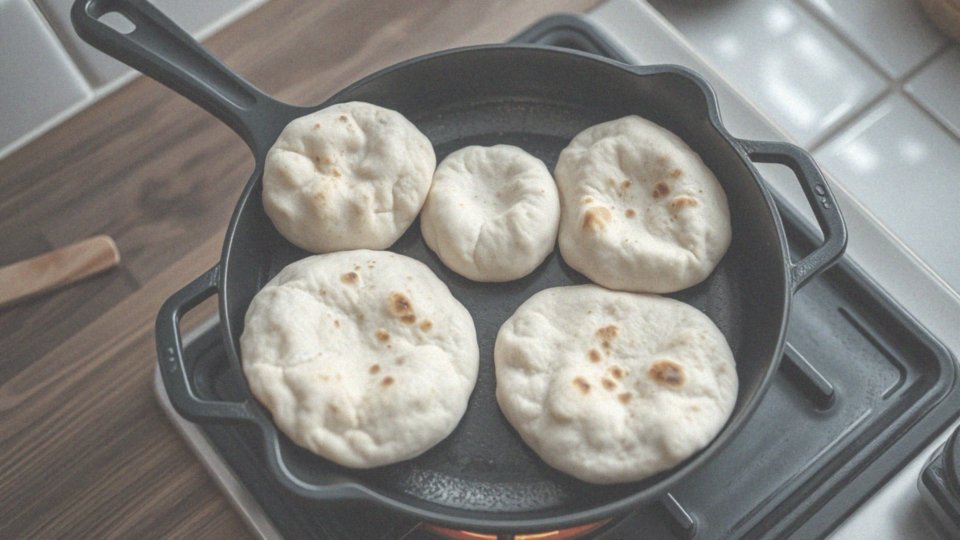 Jak uprażyć chlebki pita na patelni?