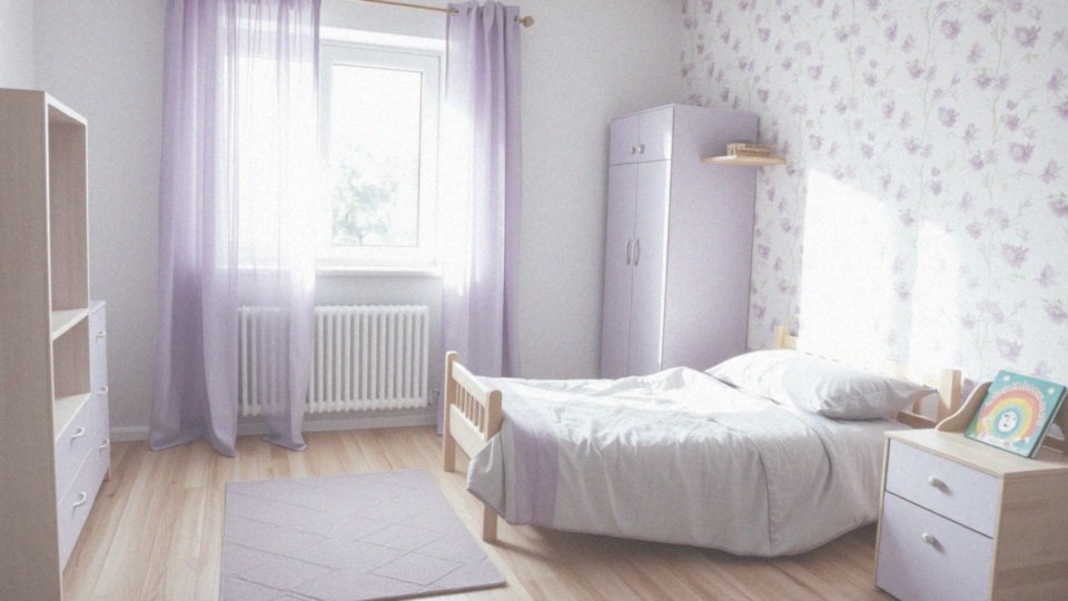 Jakie tekstylia i dekoracje można wykorzystać w fioletowym pokoju dziecka?