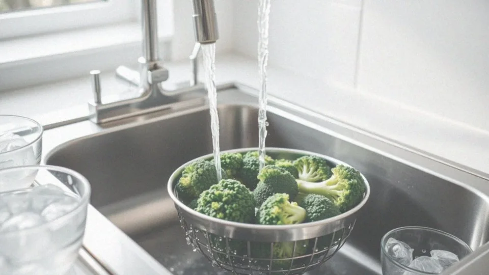 Jak zahartować brokuły po gotowaniu?