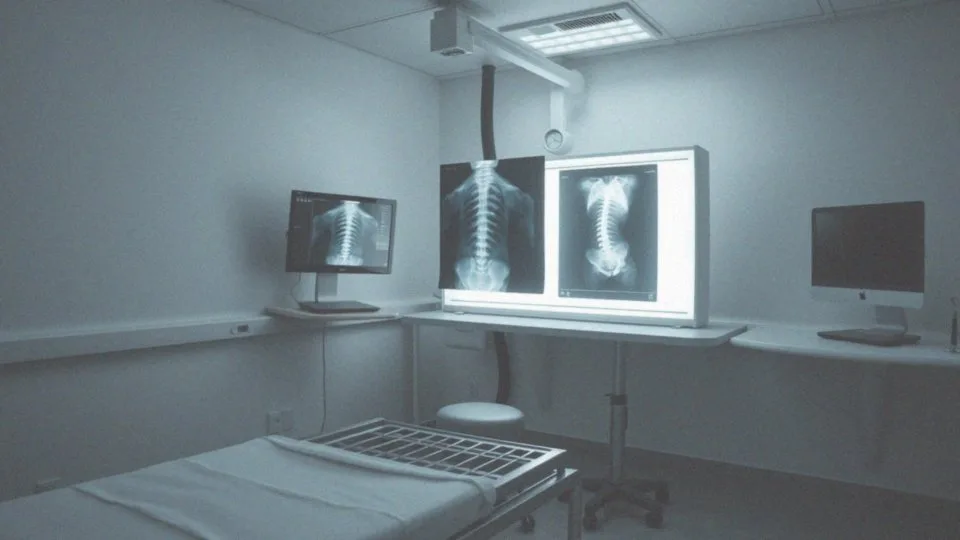 Jakie objawy wskazują na złamanie blaszki granicznej trzonu kręgu?