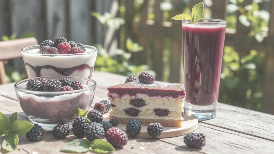 Jakie są najpopularniejsze desery z jeżynami na upalne dni?