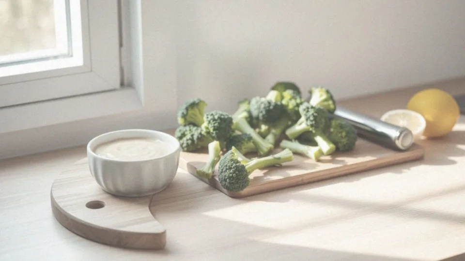 Jak przygotować sos czosnkowy do sałatki z brokułami?